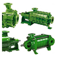 Horizontal multistage high pressure pumps