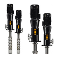 Vertical axis borehole pumps