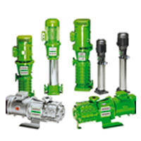 Monobloc horizontal and vertical multistage electric pumps